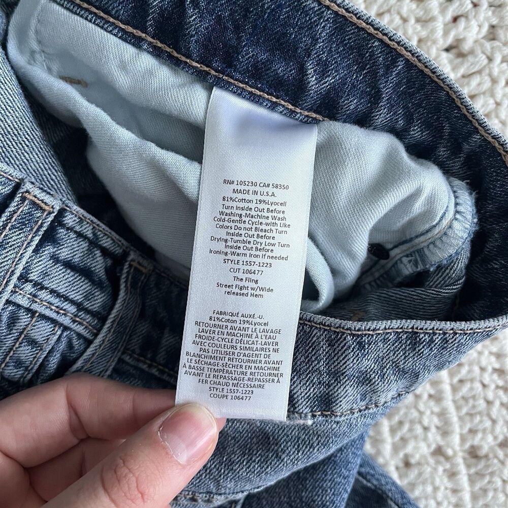 Current/Elliot The Fling 1557 Street Fight with Wide Released Hem Size 29 - Picture 8 of 11
